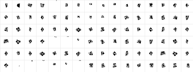 Mex Medium  glyph index