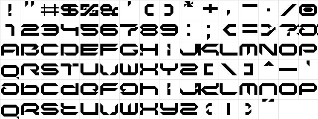 Insane Affection LDR Regular  glyph index