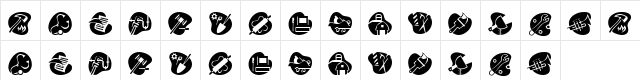 KR Career Day Regular  glyph index