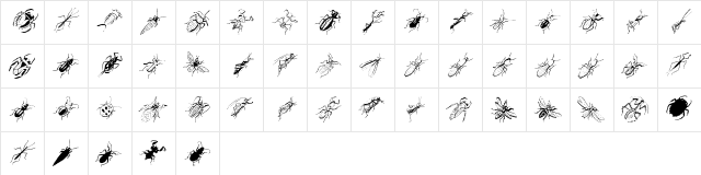 LittleFriendsTwo Regular  glyph index