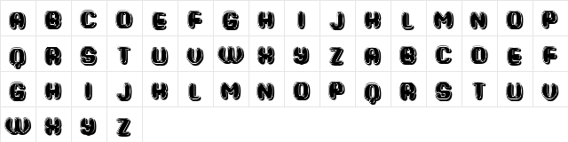 Devianza Regular  glyph index