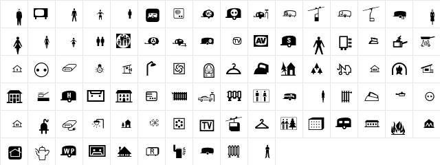 Communications P02  glyph index