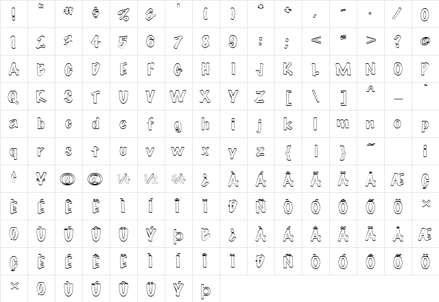 Marker-Hollow-Extended Normal  glyph index