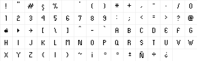 Kovensky-medium Medium  glyph index