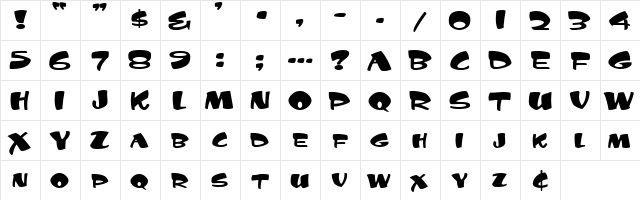 0 Jules DNA Regular  glyph index