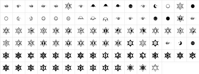 Mosuna Mosuna  glyph index