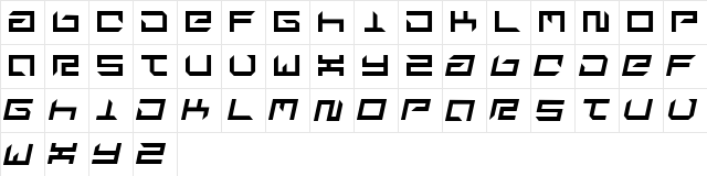 suplex Regular  glyph index