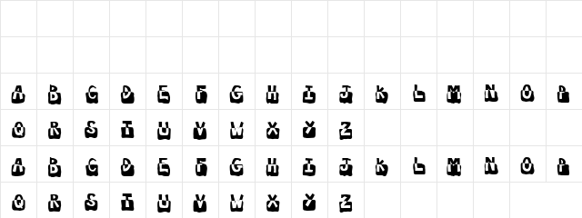 Inverse Regular  glyph index