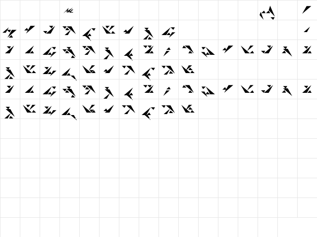 Son'a Bold  glyph index