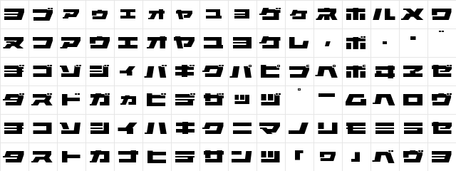 ELEPHANT K Regular  glyph index