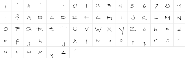 Herbert Regular  glyph index