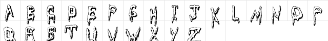 Grossout Shadow Regular  glyph index