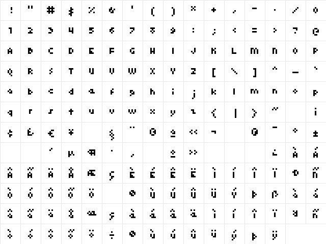 kroeger 04_56 Regular  glyph index
