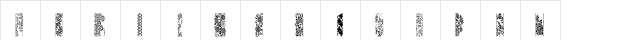 Japanese Borders Regular  glyph index