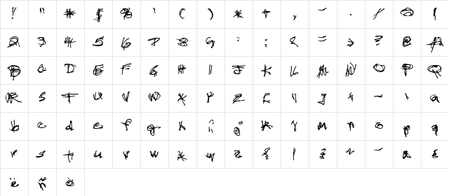 Administrator Password Regular  glyph index