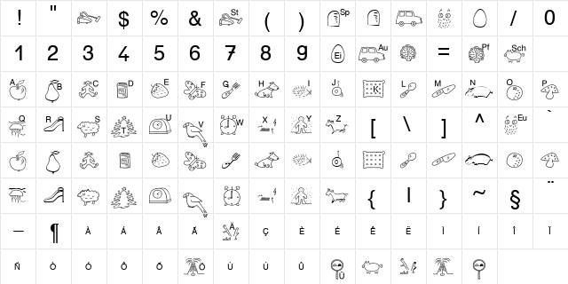 SP Anlaut4 Normal  glyph index