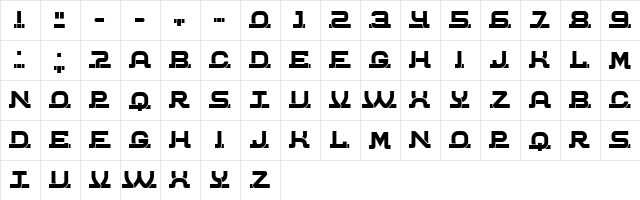 Connected Book Regular  glyph index