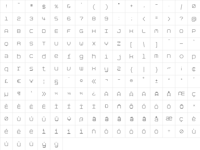 Aspirin-Refill Regular  glyph index