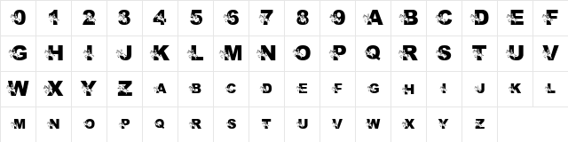 pf_equestrian Regular  glyph index