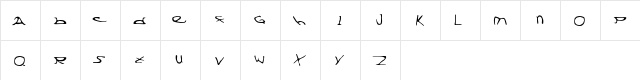 New Regular  glyph index