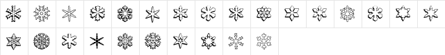 ryp_sflake2 Regular  glyph index