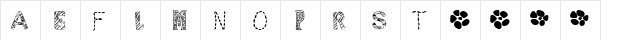 sampler number 1 Regular  glyph index