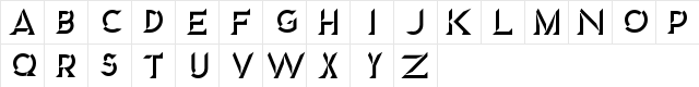 Diamond Regular  glyph index