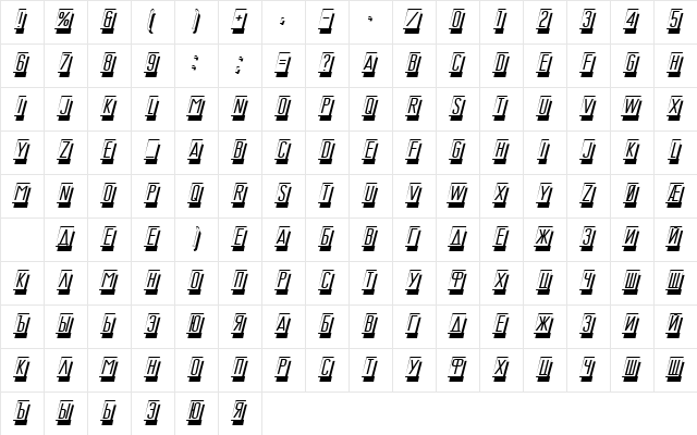 MasterCard Normal  glyph index