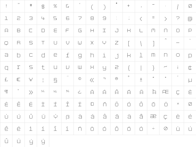 Aspirin-Refill-Halfdose Regular  glyph index
