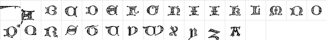 Florimel Regular  glyph index