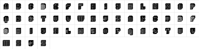 Moscowian Party Regular  glyph index