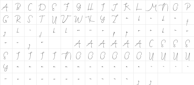 Black Suit Demo Regular  glyph index
