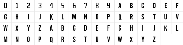 NHL Montreal Regular  glyph index