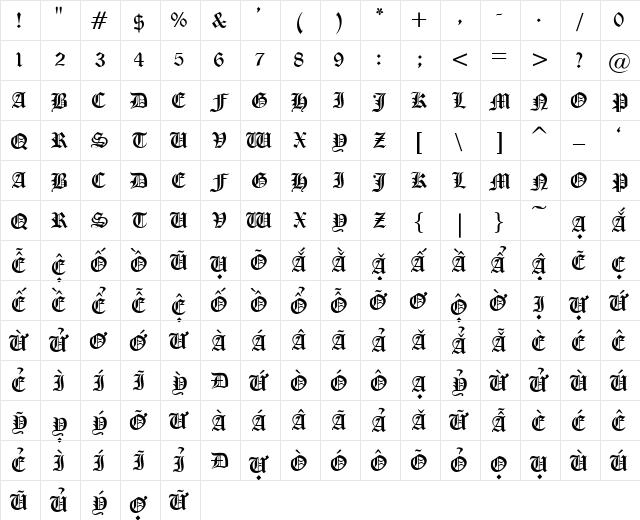 VI Lꠓa H Regular  glyph index