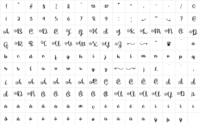 Make Magic Happen Regular  glyph index