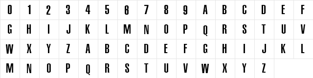 NBA Trailblazers Regular  glyph index