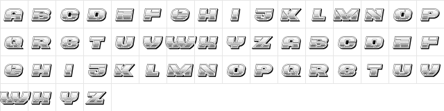 Eccentric Gradient Italic  glyph index