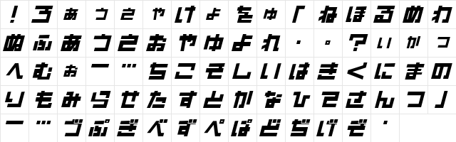 I2sunplaza Regular  glyph index