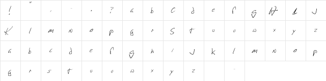 Happy Face Killer Regular  glyph index