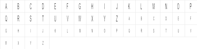 Shock Shock Regular  glyph index