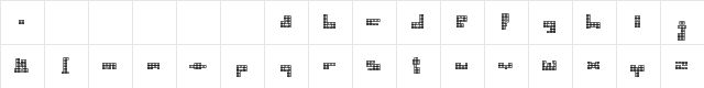 N.E. New Newbix13 Regular  glyph index