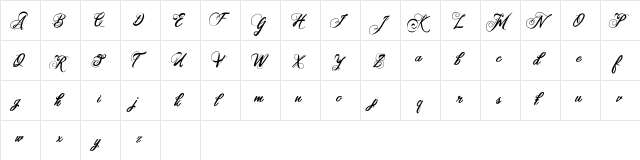 Samanda Regular  glyph index