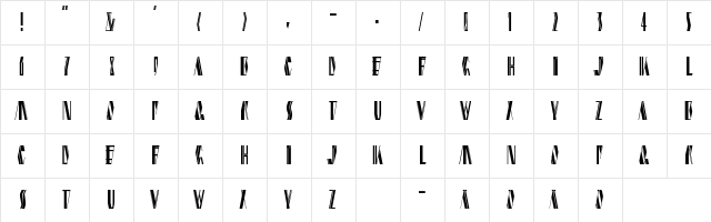 shardikka Regular  glyph index