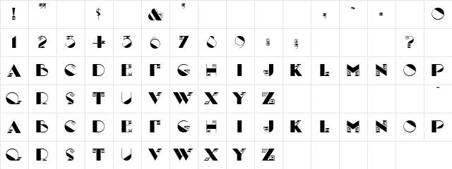 Madh Ears Regular  glyph index