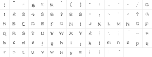LK Bois wild wood  glyph index