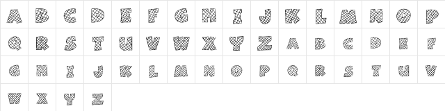 Mixed Grill Regular  glyph index