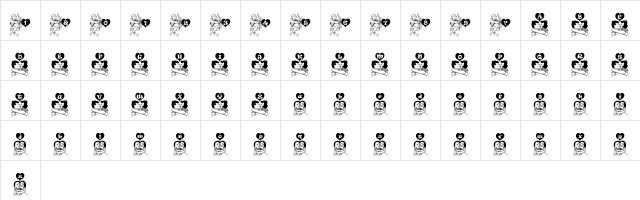 Val & Tyne Regular  glyph index