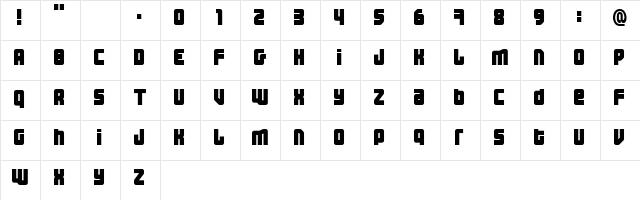 Three the Hard way Regular  glyph index