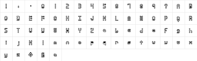 Arthritis (BRK) Regular  glyph index