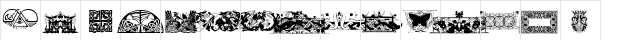 DBL Celtic Regular  glyph index